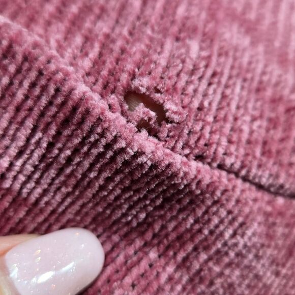 Baby Girl 12M Plush Sequin Unicorn Dress Ruffle Sleeve Dark Pink Velour Skater - Picture 8 of 9